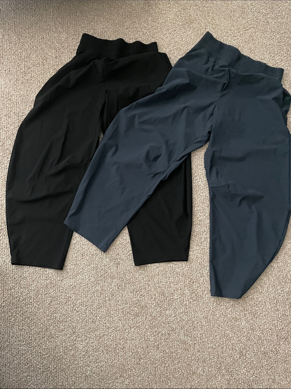 Old NavyBlack and Navy Bareel Track Pants Jogger Pair